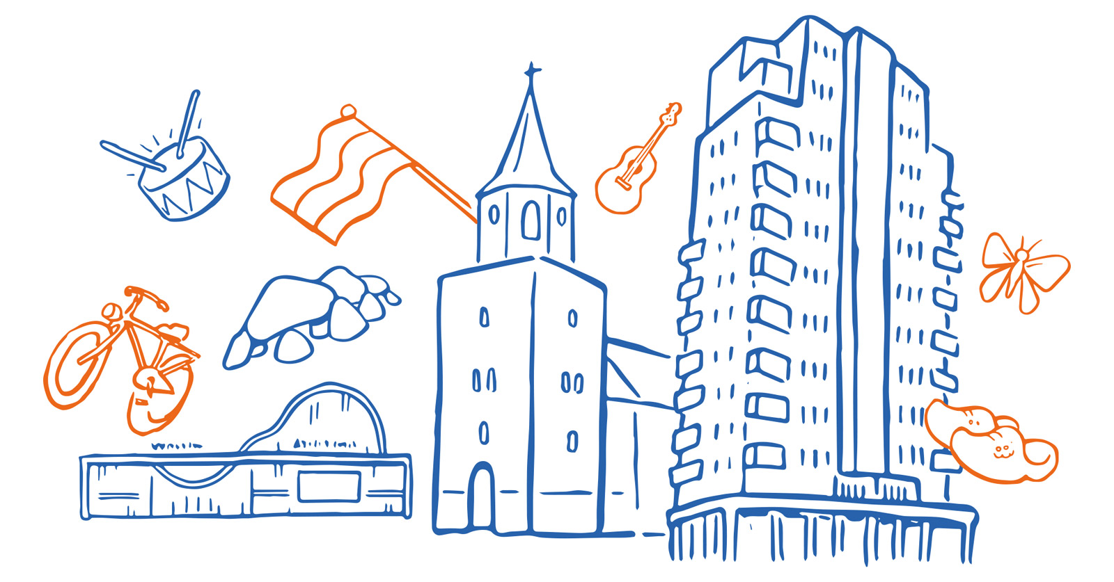 Koningsdag illustraties